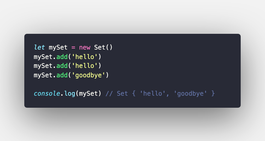 What are Sets in Javascript?