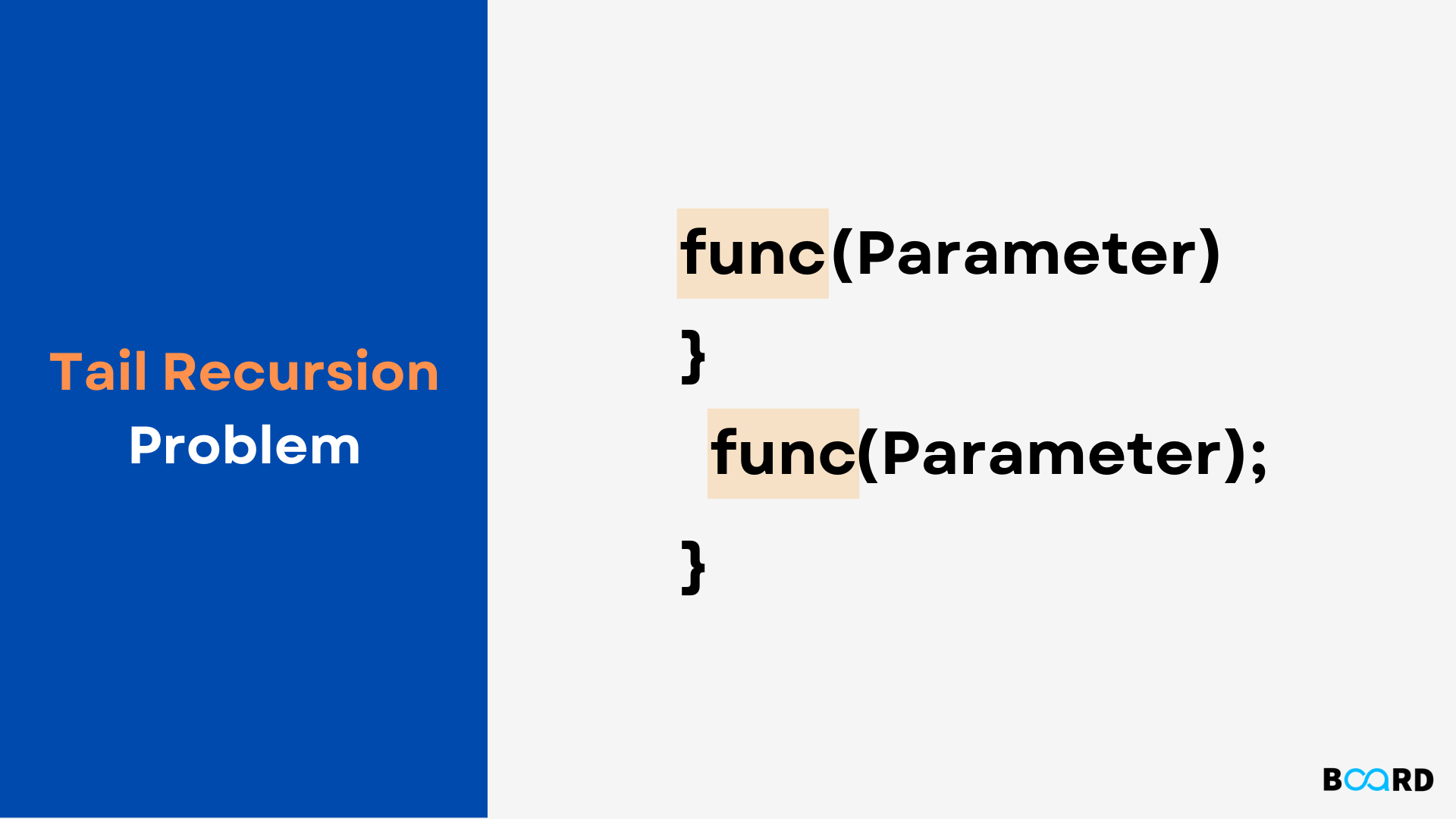 Tail Recursion Problem