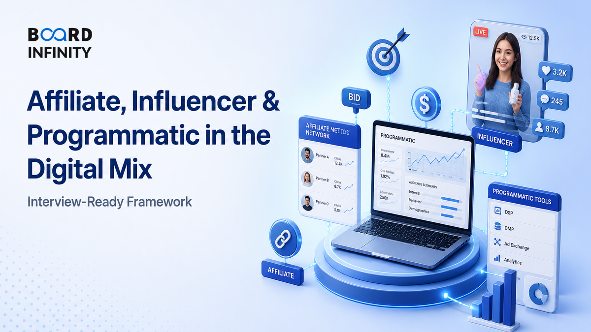 Affiliate, Influencer & Programmatic in the Digital Mix