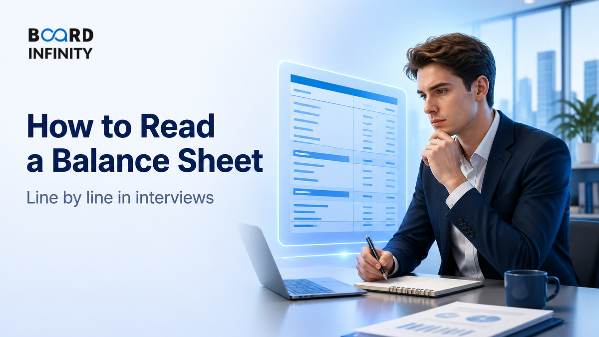 How to Read a Balance Sheet Line by Line in Interviews