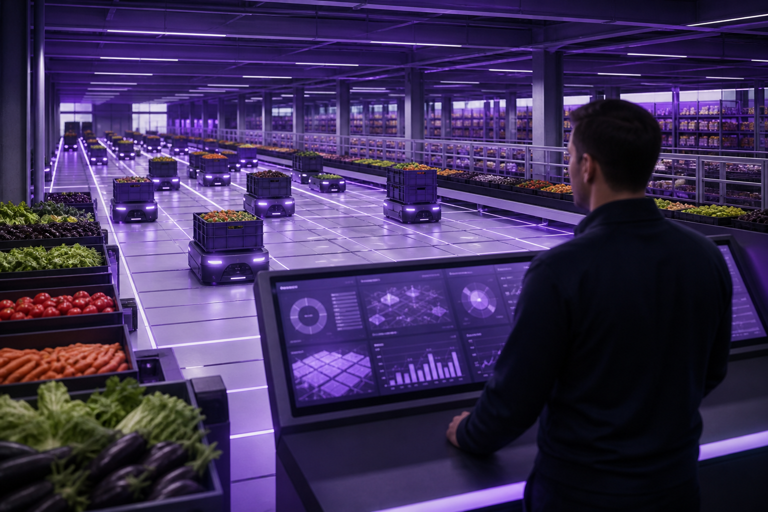 Ocado makes the idea memorable because the warehouse itself behaves like a software-driven operating system.