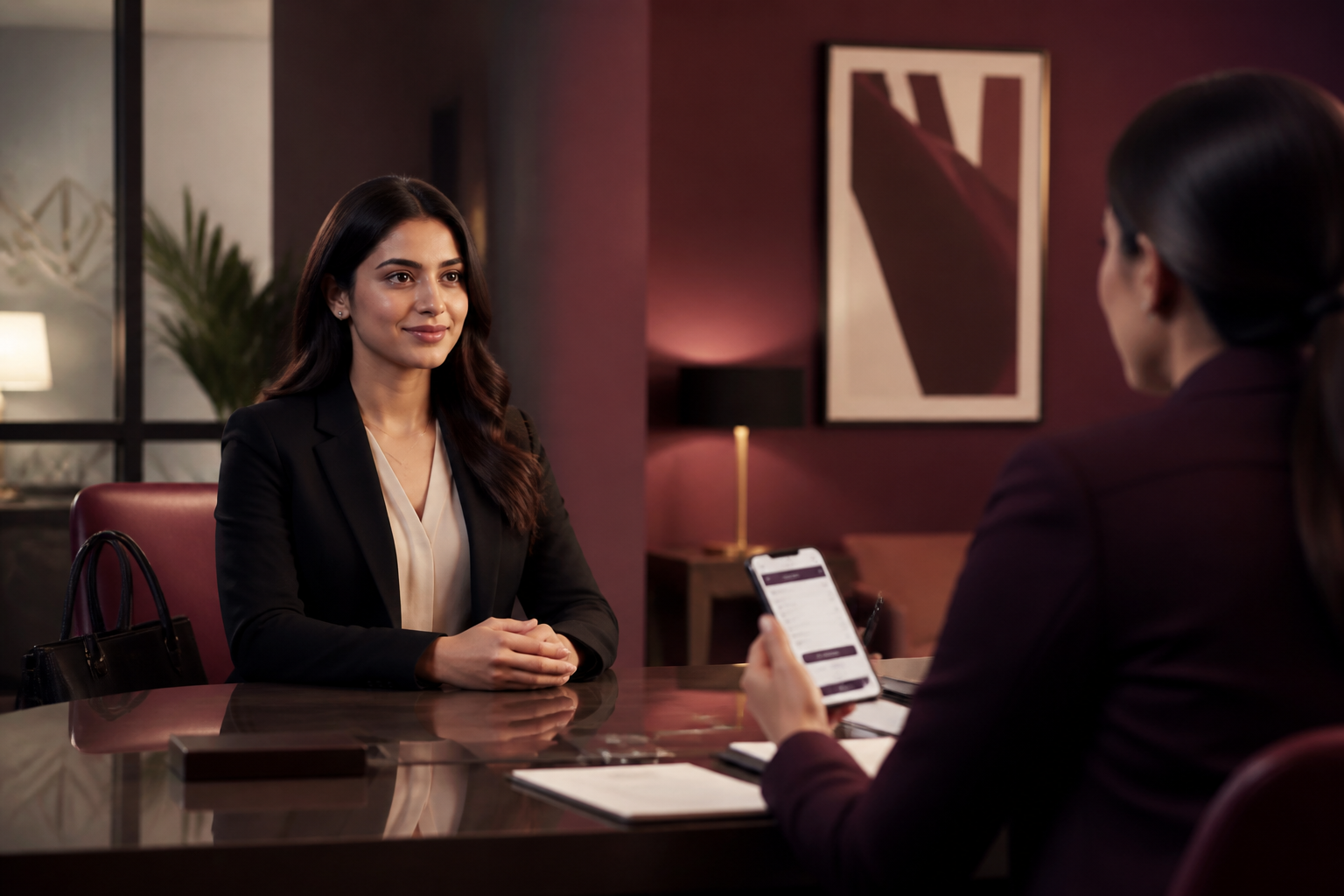 The visual cue is simple: a career break should not erase professional identity.