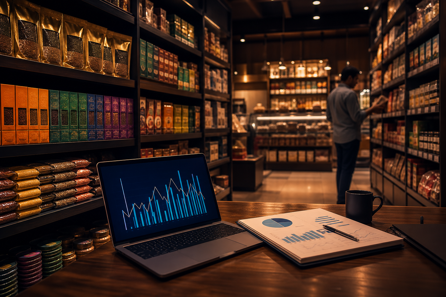AI becomes useful when it connects real business shelves to verified financial evidence.