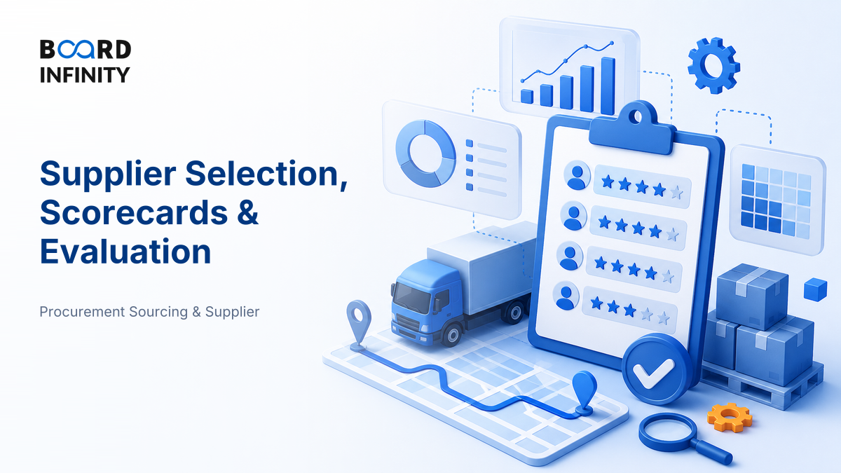 Supplier Selection, Scorecards & Evaluation