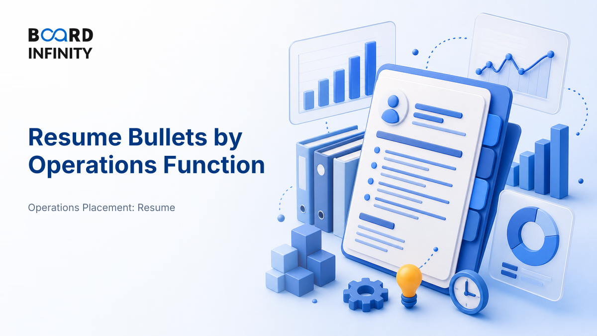 Resume Bullets by Operations Function