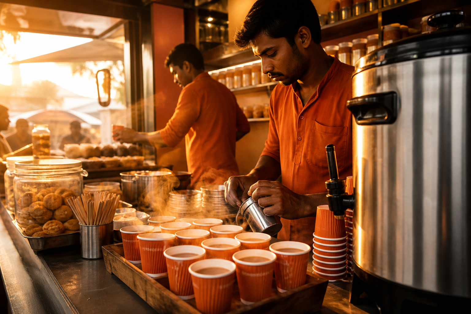 Chai looks simple to the customer; the operating challenge is consistency at distributed points of demand.