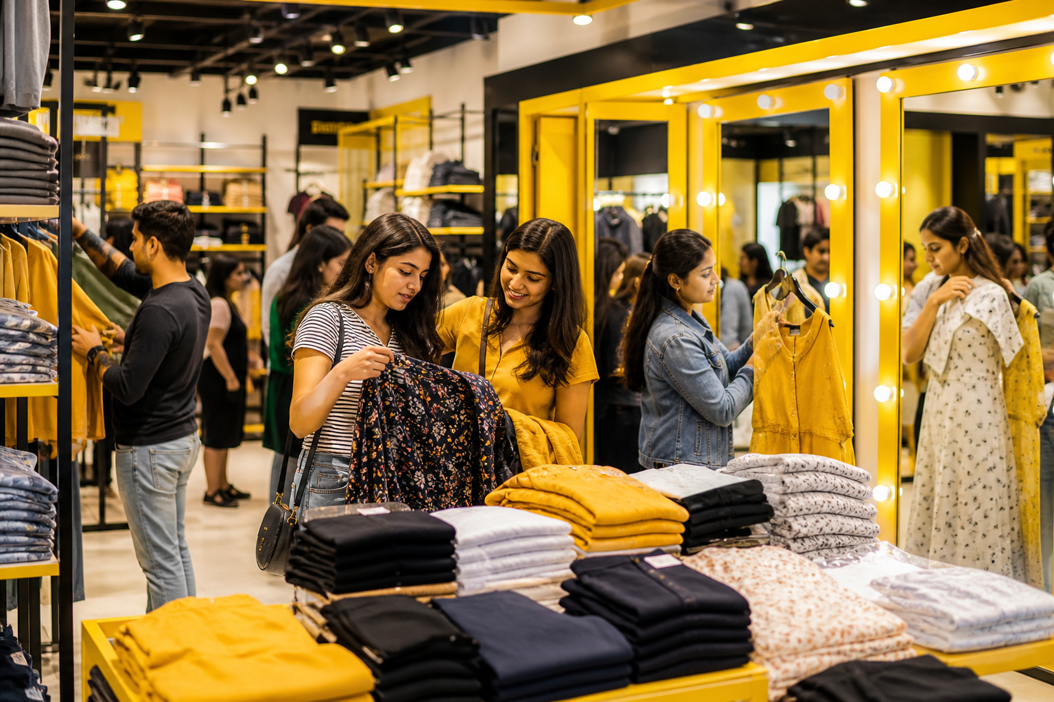 Zudio is memorable because the strategy is visible in the store - low-friction shopping, sharp value cues, and fast-movi