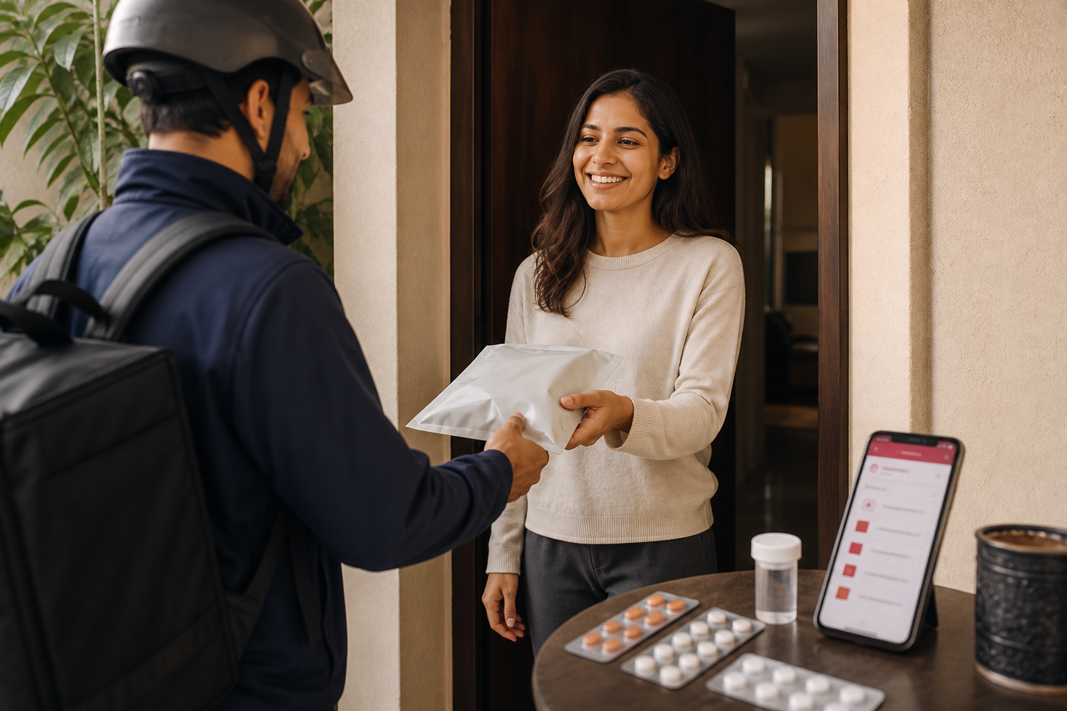 The customer sees convenience; the blueprint reveals the hidden coordination required to make healthcare feel reliable.