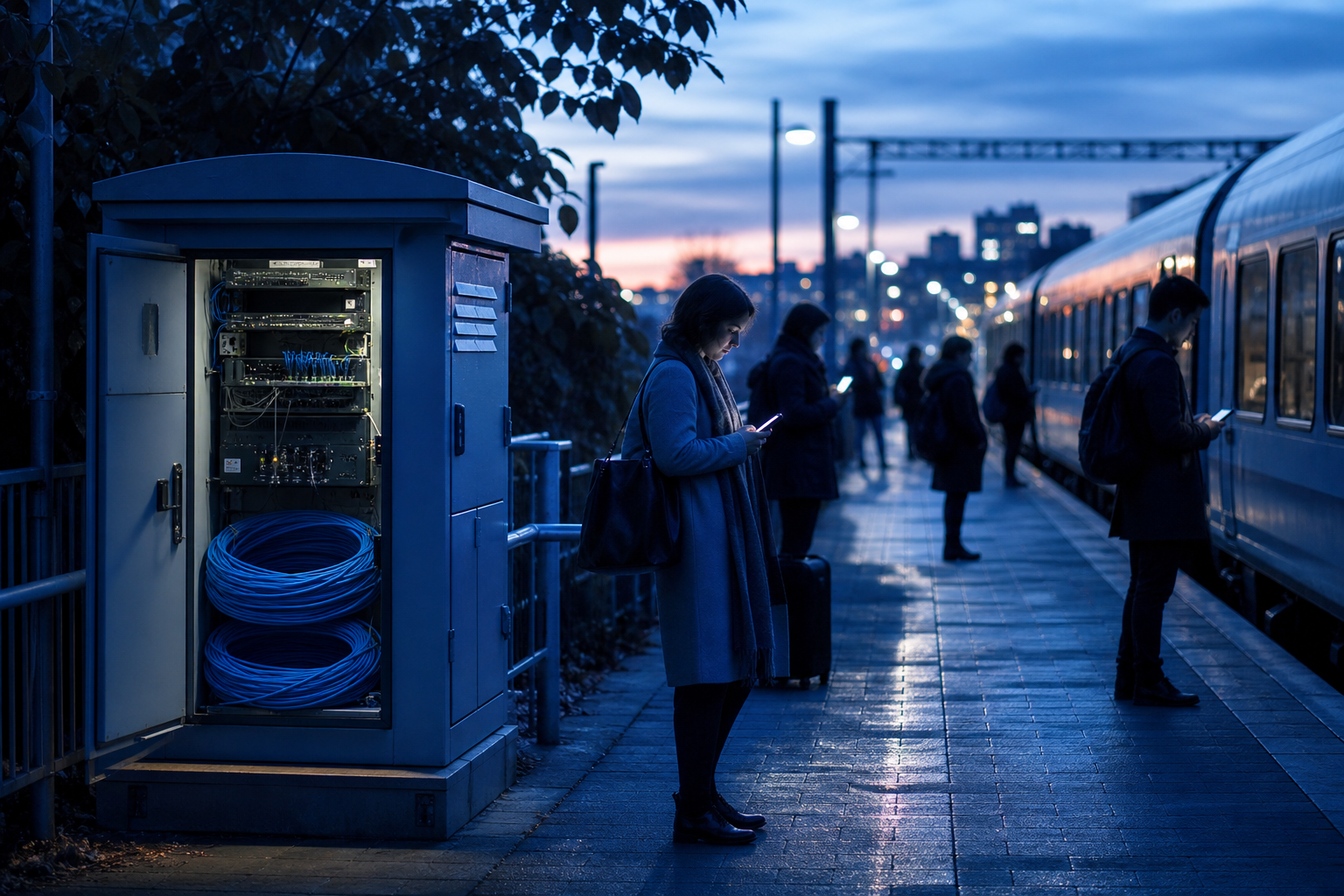 RailTel makes the abstract idea of right-of-way advantage feel physical - fibre follows the railway network.