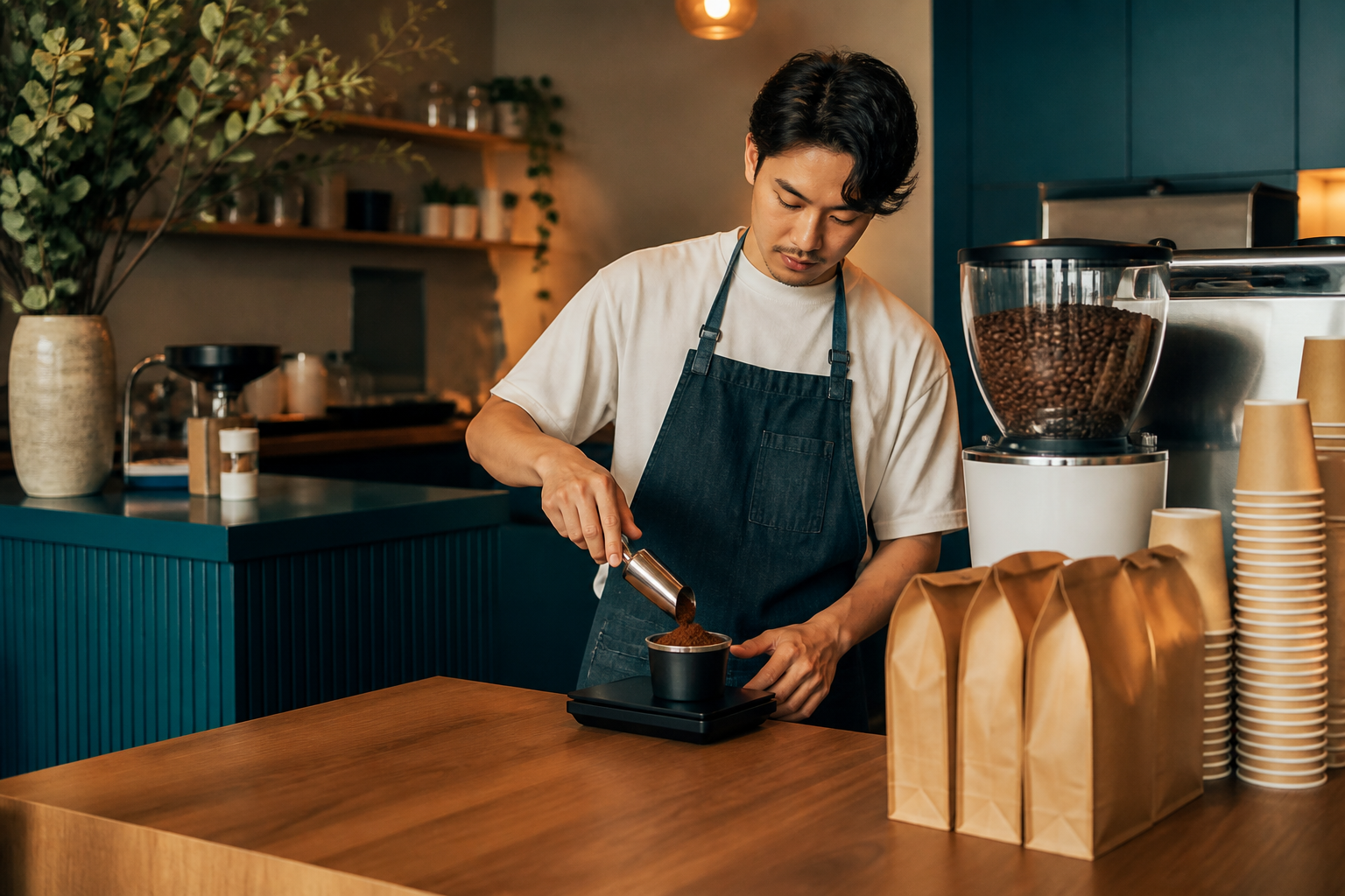 Specialty coffee makes unit conversion visible - grams, cups, minutes and rupees all meet at the counter.