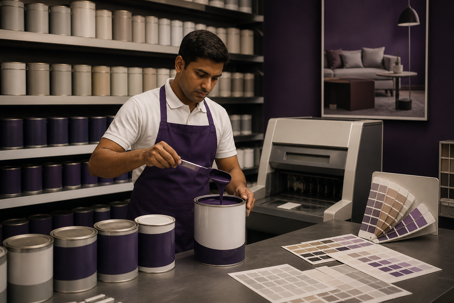 Dealer tinting makes postponement visible - the store holds common bases and creates final variety after demand is known