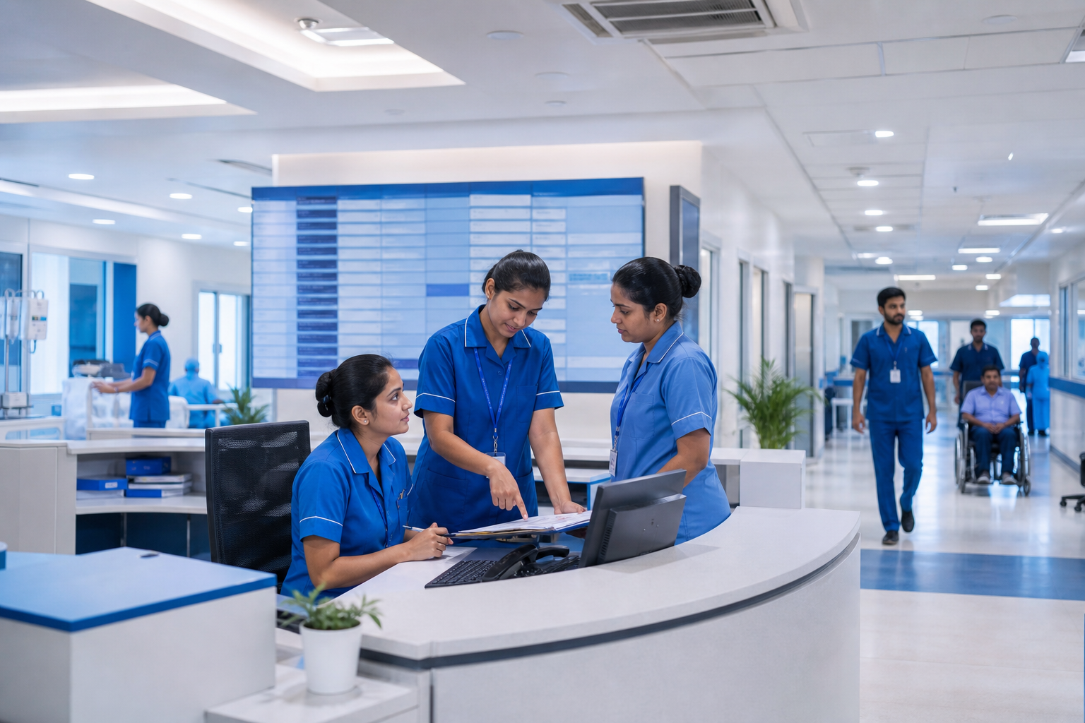 Healthcare operations work when high human care is supported by disciplined process flow.