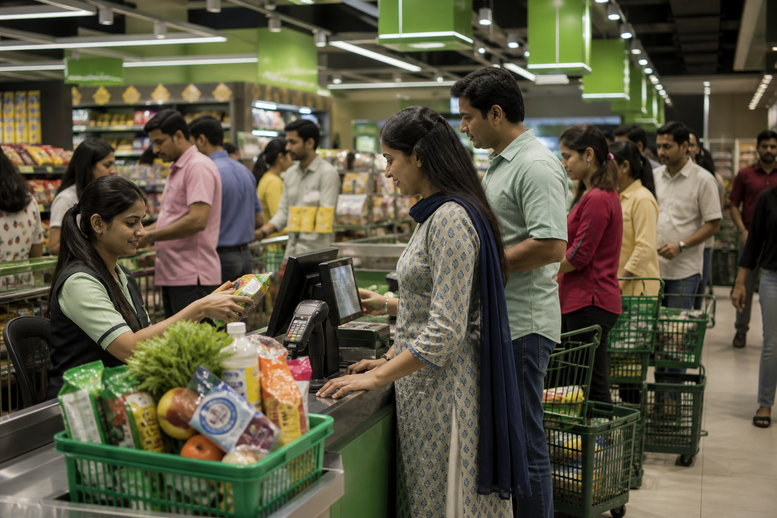 Retail productivity becomes visible where customer flow, cashier speed and shelf replenishment meet.