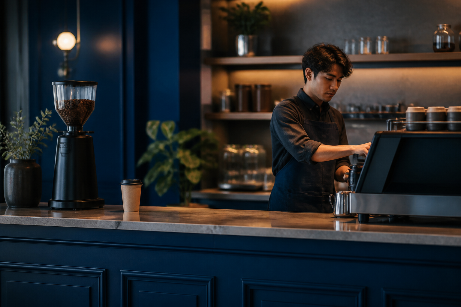 A familiar cafe scene makes the abstract case problem feel like a real operating decision.