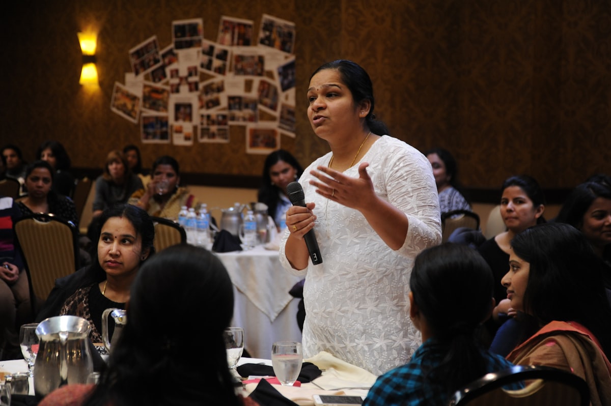 An industry practitioner running a session with a management cohort